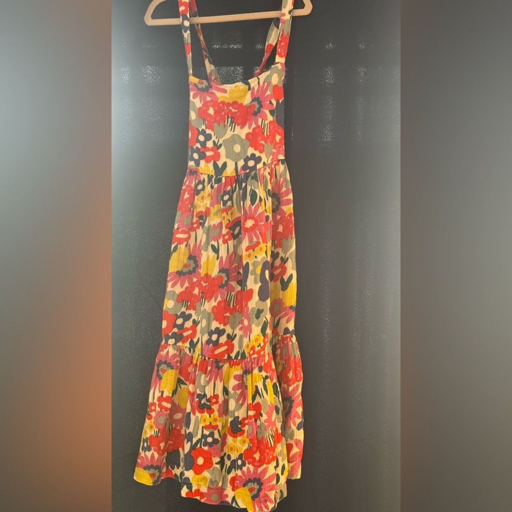 Bright floral maxi dress